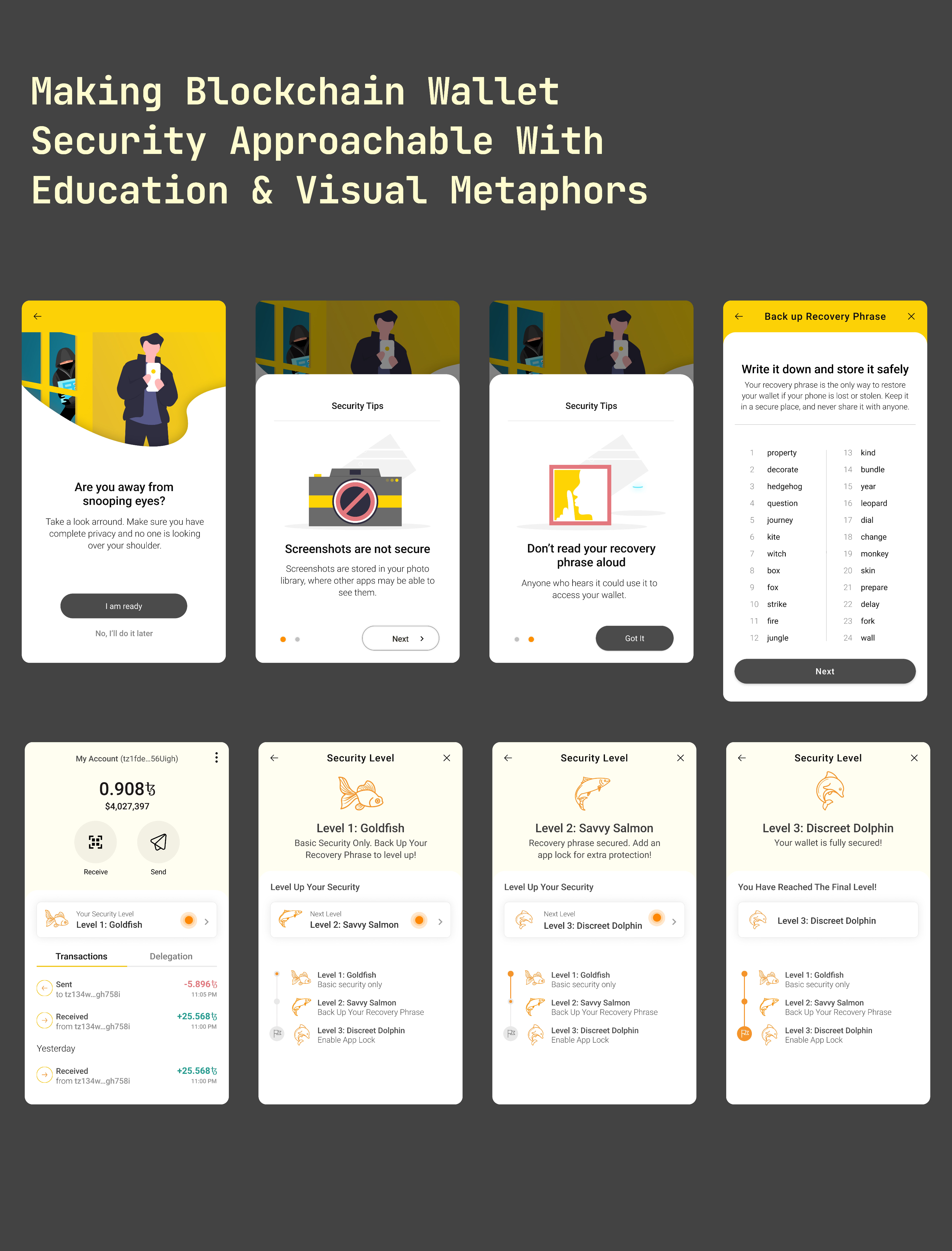 Results screen before and after redesign
